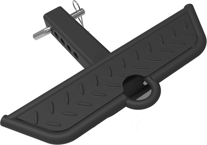MY RUSTIC Hitch Step 2 Inch Receivers,Trailer Hitch Step for Truck,Tow,Tailgate,Pickup Truck,Hitch Bumper Guard (Black 17.3 inch) - Image 1